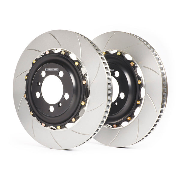 GiroDisc Zinc Plated Slotted Front 2-Piece Rotors for Audi B9 S4/S5/SQ5