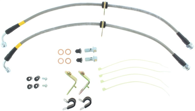 StopTech 11-14 Ford Mustang GT 5.0L V8 Stainless Steel Front Brake Lines