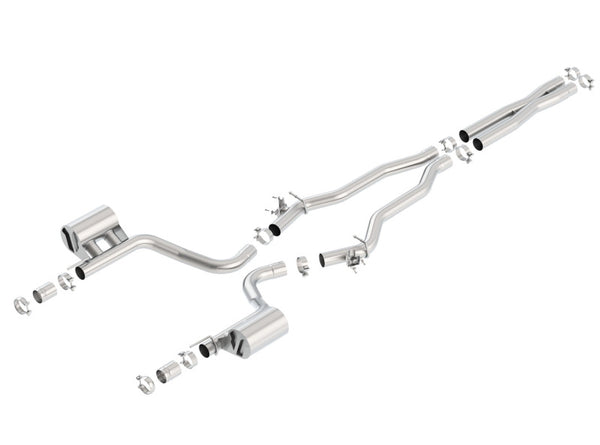 Borla Catback Exhaust for 15-16 Dodge Charger Hellcat 6.2L V8 with Valves (No Tips)