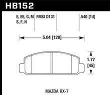 Load image into Gallery viewer, Hawk 84-91 Mazda RX-7 DTC-60 Race Front Brake Pads