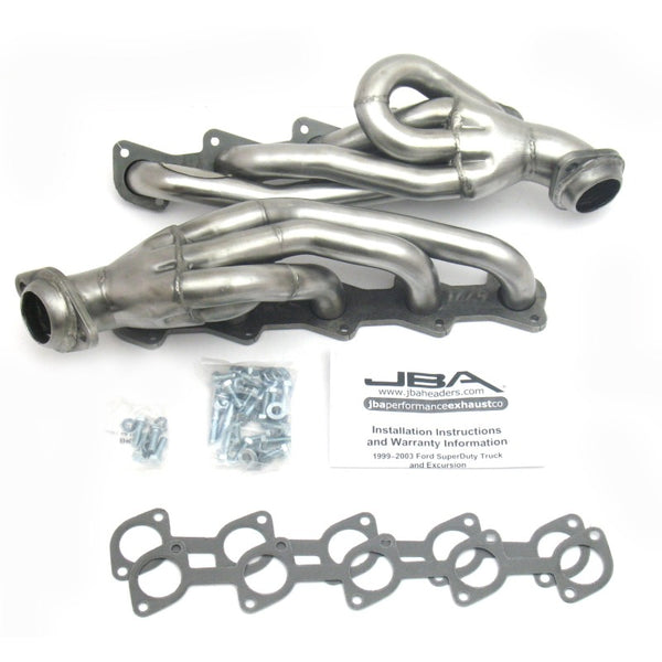 JBA 99-04 Ford Truck 6.8L V10 Cat4Ward Headers - Raw 409SS