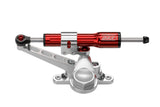 Bitubo KITC Steering Damper Kit Under Instruments Mounting With Red Shock Absorber