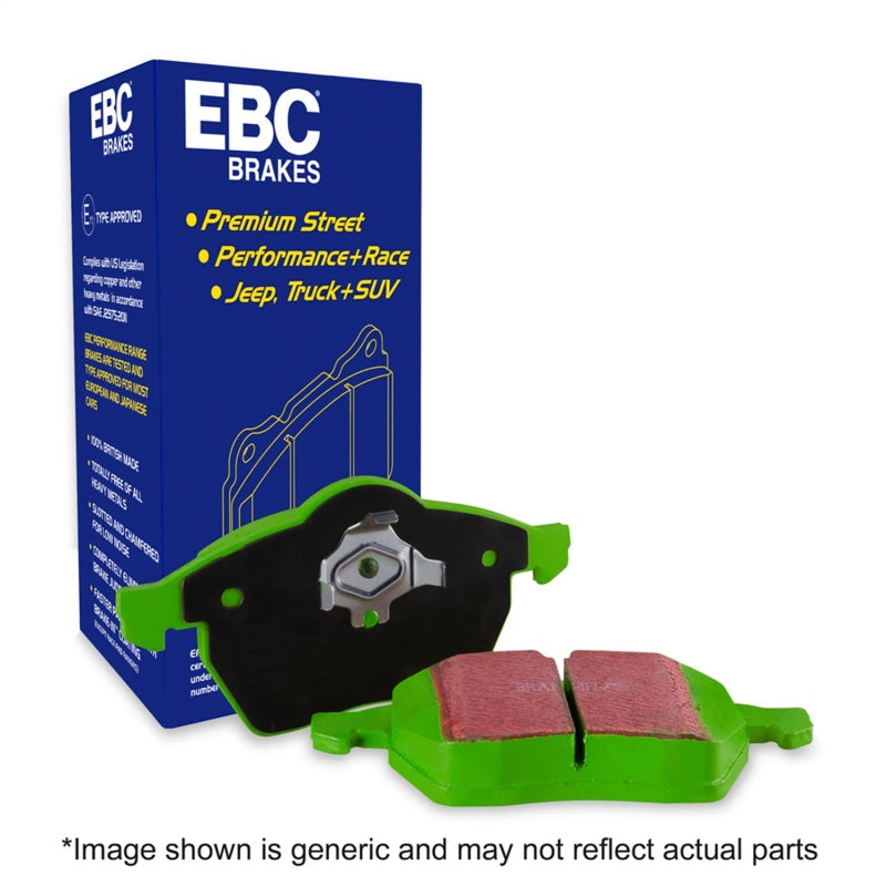 EBC 08+ Smart Fortwo 1.0 Greenstuff Front Brake Pads