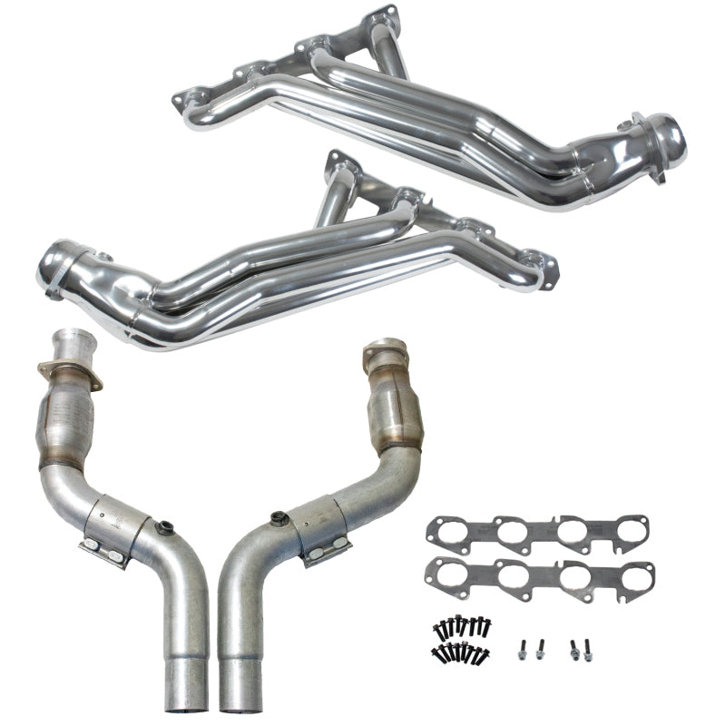 BBK 05-24 Dodge 6.1L/6.2L/6.4L Hemi 1-7/8in Headers w/High Flow Catted Mid Pipe (Silver Ceramic)