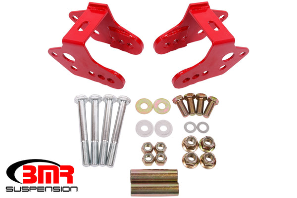 BMR Red Control Arm Relocation Bracket for 1979-2004 Ford Mustang