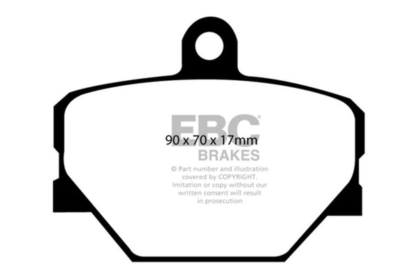 EBC Greenstuff Front Brake Pads for 08+ Smart Fortwo 1.0