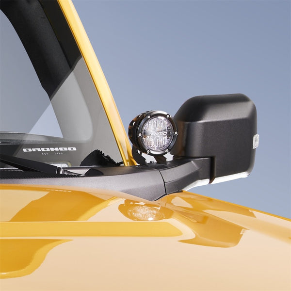 Ford Racing 2021-2024 Bronco Mirror Mounted 4in Rigid LED Lights Kit