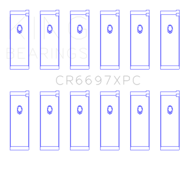 King Engine Bearings Nissan RB25DET/RB26DETT 24V pMaxKote Performance Rod Bearing Set - Size STD
