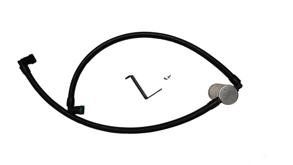 J&L 24-25 Ford Ranger Raptor 3.0L Clear Anodized PCV Side Oil Separator