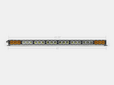 Cali Raised 43 Amber/White Dual Function Led Bar - Dual Function Wire Harness/Tall Dual Function Sw