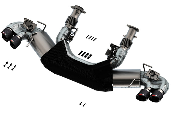 Borla ATAK Cat-Back Exhaust System for 2020 Chevrolet Corvette C8 6.2L - 3in Dual Round Carbon Fiber Tips