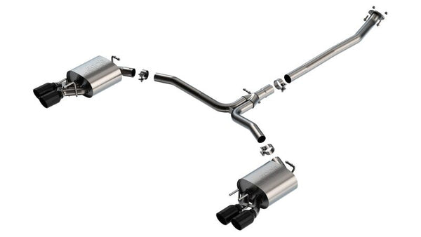 Borla Cat-Back Exhaust for 2018-2022 Toyota Camry XSE 2.5L i4 - S-Type Black Chrome