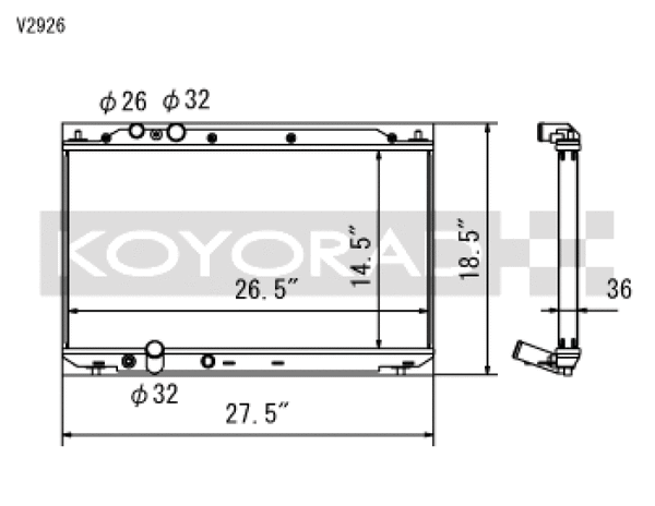 Koyo 06-11 Honda Civic Si 2.0L Coupe/Sedan (MT) Radiator