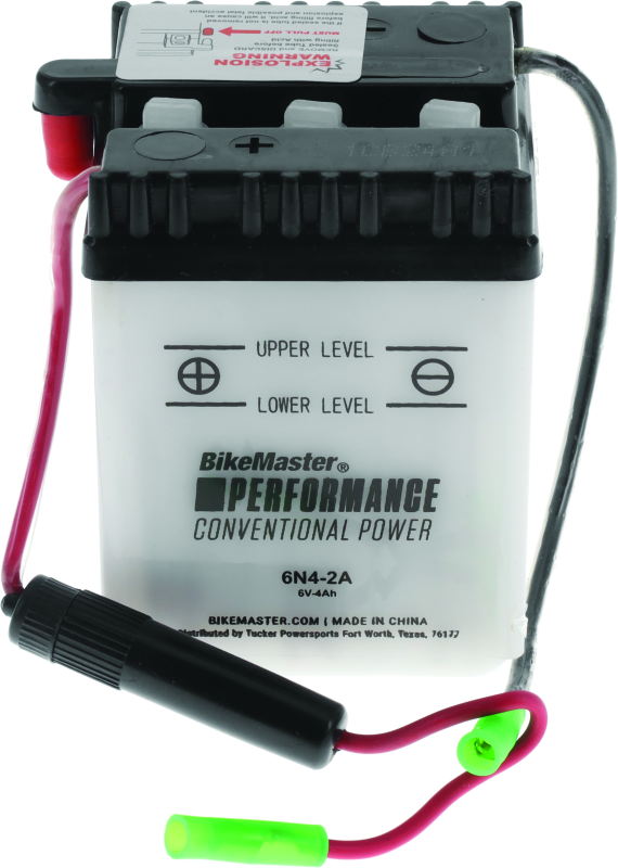 BikeMaster 6N4-2A Motorcycle Battery (6N4-2A)