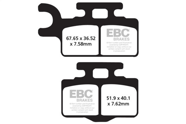 EBC 00-24 Kawasaki KX 65 Front Left R Series Sintered Brake Pads Brake Pads