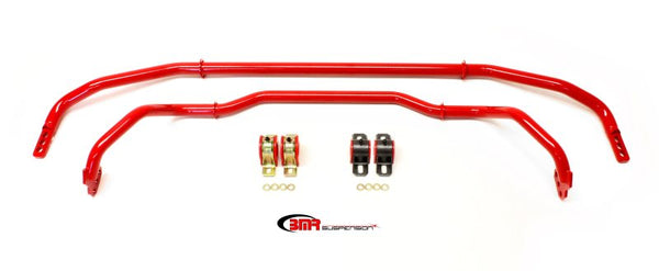 BMR Front & Rear Sway Bar Kit for 2013-2015 5th Gen Camaro - Red with Bushings