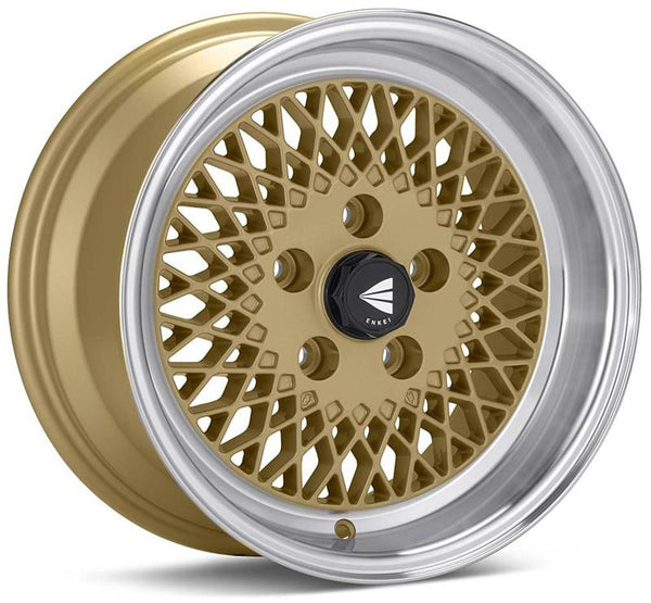 Enkei92 Classic Line 15x7 38mm Offset 5x114.3 Bolt Pattern Black Wheel