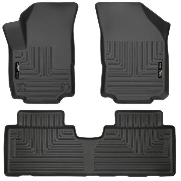 Husky Liners Weatherbeater Front & 2nd Seat Floor Liners for 2018-2023 Chevrolet Equinox - Black