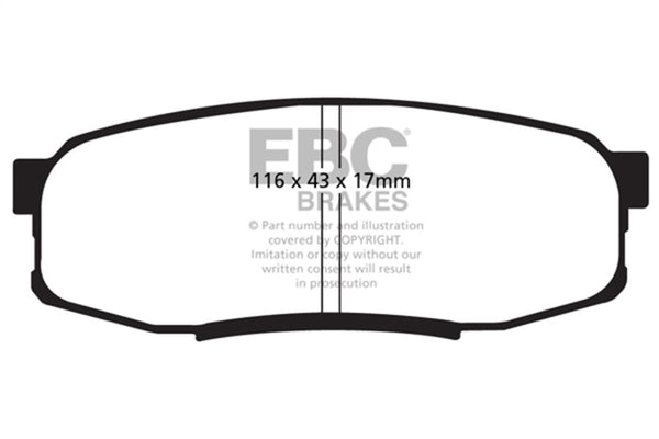 EBC Ultimax2 Rear Brake Pads for 08+ Lexus LX570 5.7