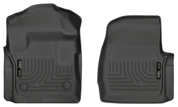 Husky Liners 2017 Ford F-250/F-350 Super Duty Standard Cab WeatherBeater Front Floor Liners - Black