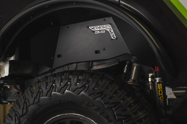 DV8 21-25 Ford Bronco Rear Aluminum Inner Fenders - Black