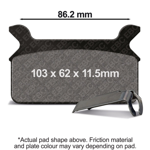 EBC 86-99 Harley-Davidson Touring FLT/FLHT/FLHTCI/Ultraglide Rear Right FA-SFA-TT-X Brake Pads