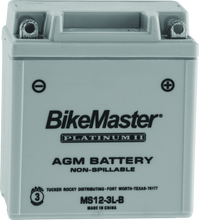 Load image into Gallery viewer, BikeMaster AGM Battery - MS12-3L-B