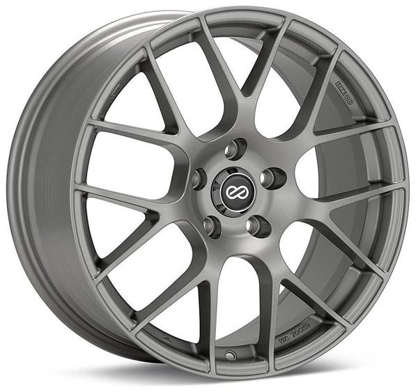 Enkei Raijin 18x9.5 35mm Offset 5x120 Bolt Pattern 72.6 Bore Diameter Hyper Silver Wheel
