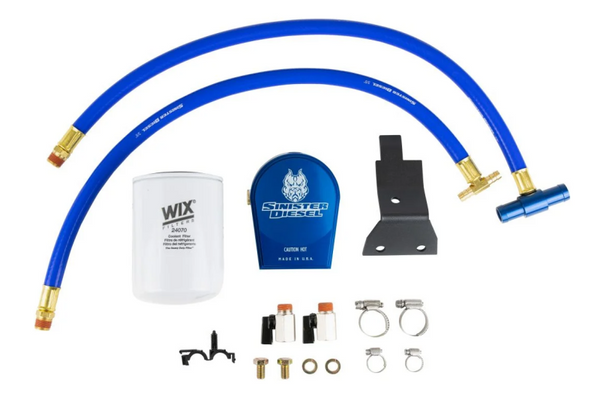 Sinister Diesel 03-07 Ford 6.0L Ford Powerstroke Coolant Filtration System w/ Wix Filter