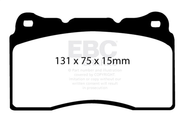 EBC Yellowstuff Performance Brake Pads for 17-21 Honda Civic Type-R (FK8)