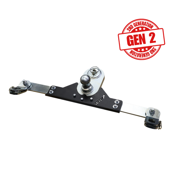 Gen-Y 2017+ Ford GoosePuck II 5in Offset Ball Puck Mount & 25K Towing w/Safety Chain Anchors