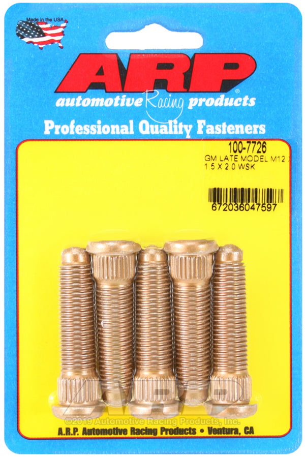 ARP Wheel Stud Kit M12 x 1.5 Thread, 2.0in Length for GM Late Models
