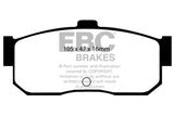 EBC 91-97 Infiniti G20 2.0 Redstuff Rear Brake Pads