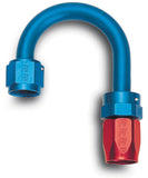 Russell Performance -6 AN Red/Blue 180 Degree Full Flow Swivel Hose End (With 1in Radius)