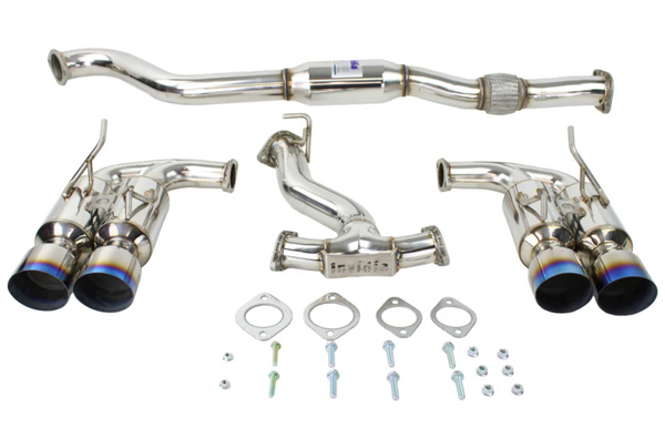 Invidia Cat-back Exhaust for 2008-2014 Subaru WRX Hatchback - Gemini Single Layer with Titanium Tip