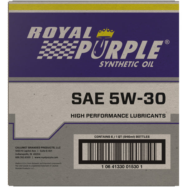 Royal Purple Premium Synthetic High Performance Multi-Grade 5W-30 Motor Oil - 1 Quart