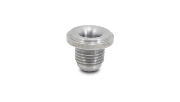 Vibrant -10 AN Male Weld Bung (1-1/8in Flange OD) - Mild Steel