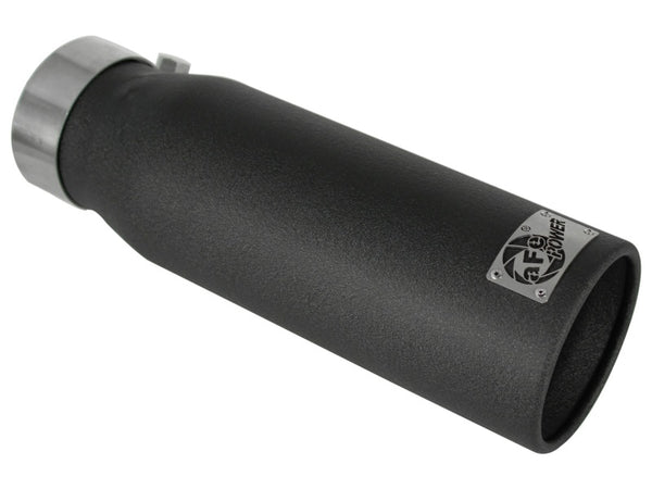 aFe MACHForce XP 3in x 4Out x 12L Bolt-On Exhaust Tip - Stainless Steel