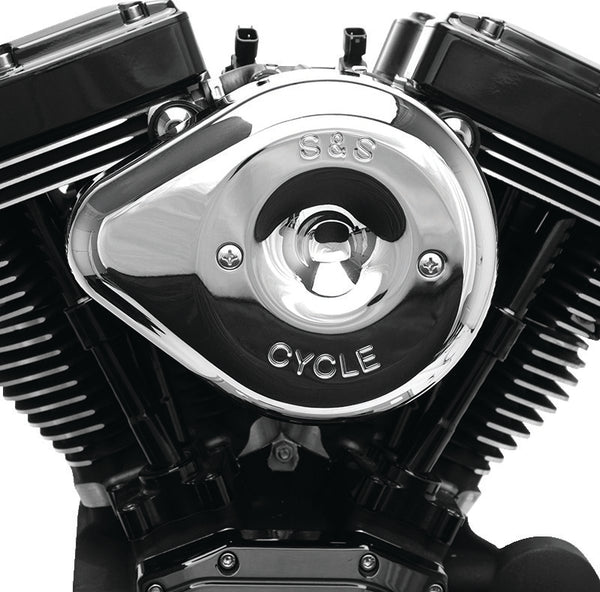 S&S Cycle 01-15 Fuel-Injected Softail Stealth Air Cleaner Kit w/ Chrome Teardrop Cover