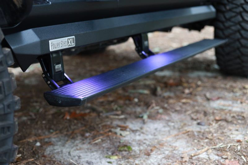 AMP Research 2007-2018 Jeep Wrangler JKU 4DR PowerStep XL - Black (Incl OEM Style Illumination)