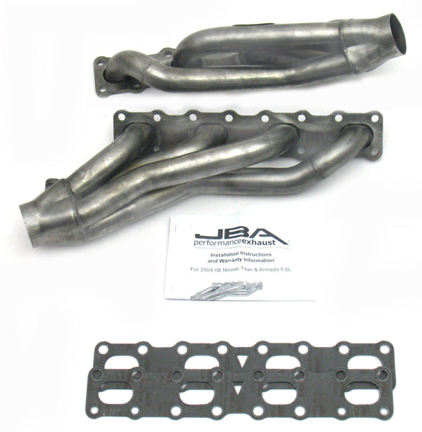 JBA Headers for 04-15 Nissan 5.6L VK56DE Oval Port - 1-5/8in Primary Raw 409SS