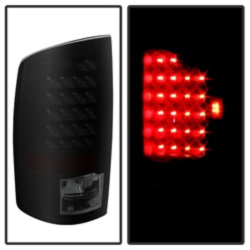 Xtune Dodge Ram 02-06 1500 / Ram 2500/3500 03-06 LED Tail Light Black Smoke ALT-JH-DR02-LED-BKSM