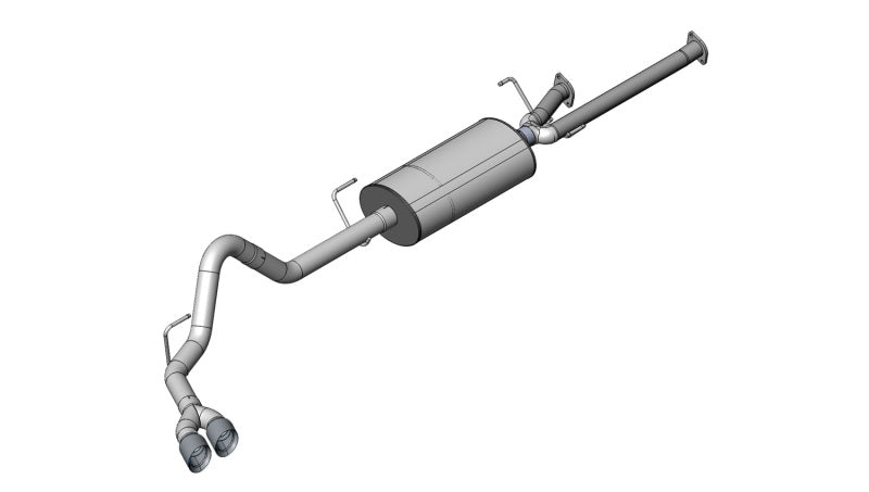 Corsa 2011-2021 Toyota Tundra Double Cab/Crew Max 5.7L V8 Polished Sport Cat-Back Exhaust