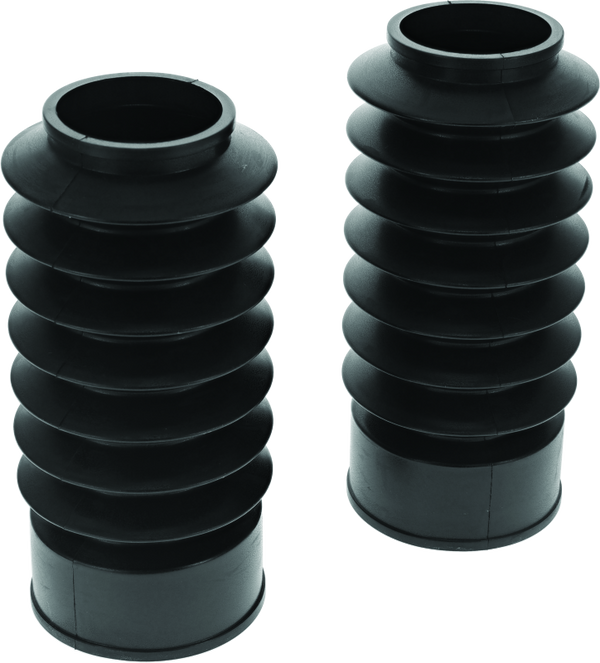 Bikers Choice 49mm Black Short Fork Boots - Heavy-Duty Rubber