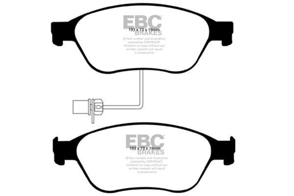 EBC Redstuff Front Brake Pads for 2003-2010 Audi A8 Quattro 4.2