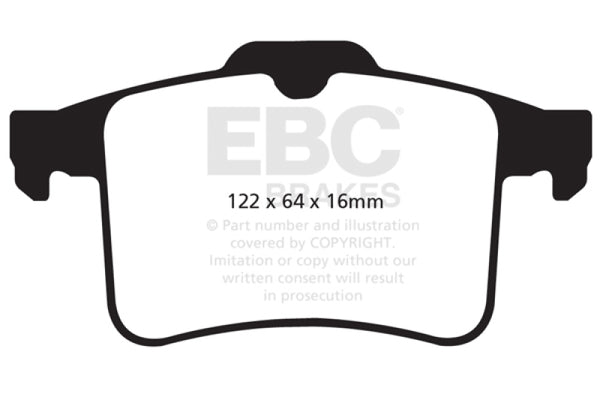 EBC Redstuff Rear Brake Pads for 2010-2015 Jaguar XF 5.0 Supercharged (470)