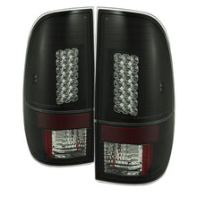 Load image into Gallery viewer, Spyder Ford F150 side 97-03/F250 Super Duty 99-07 LED Tail Lights Blk Smke ALT-YD-FF15097-LED-BSM