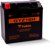 Load image into Gallery viewer, Yuasa GYZ16H High Performance Maintenance Free AGM 12-Volt Battery