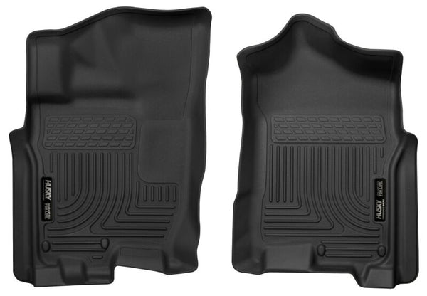 Husky Liners X-Act Front Floor Liner Set for Nissan Titan Crew Cab (17-24) & Titan XD Crew Cab (16-24) - Black