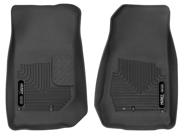 Husky Liners X-Act Contour Black Front Floor Liners for 2007-2014 Jeep Wrangler (2Dr/4Dr Unlimited)